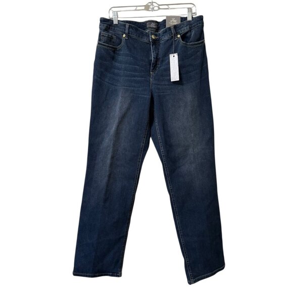Chico's Denim - Chico's So Lifting By‎ Chicos Slim Leg Jean Deep Sapphire Size  3 Short City NWT
